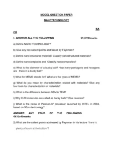 Download Microbial Metabolites exam past paper