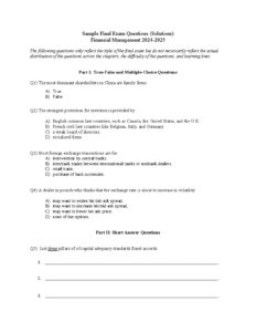 Bio-policy Exam Past Paper