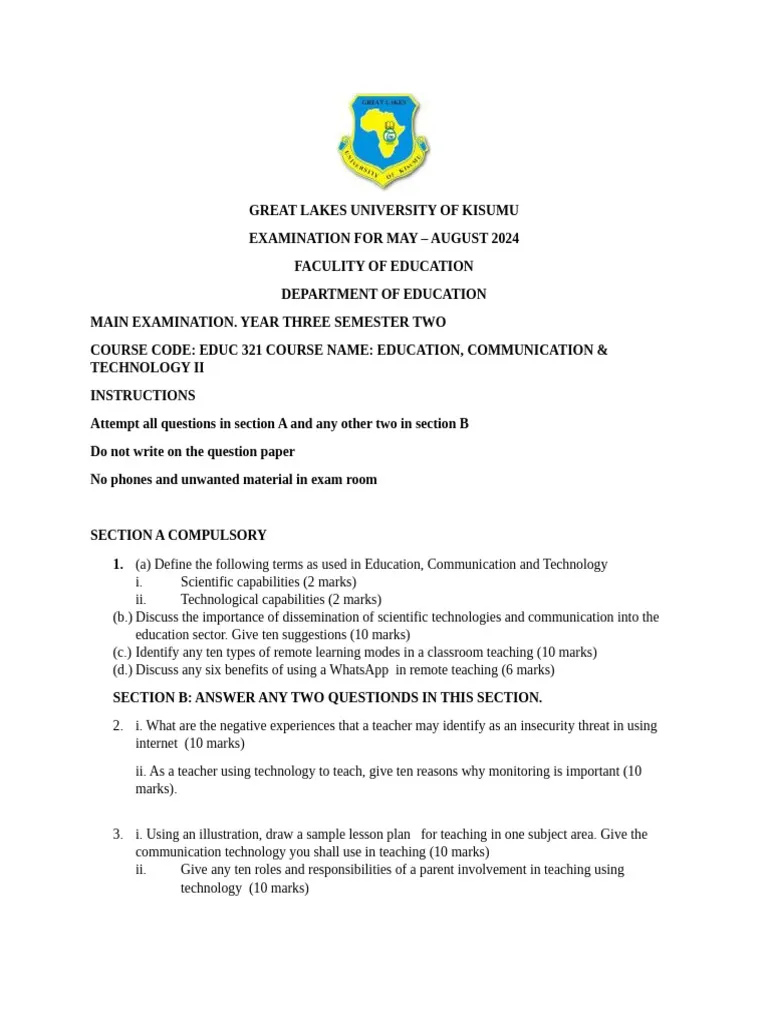 Educational-Communication-And-Technology-Exam-Past-Paper-Mpya-News Meru University