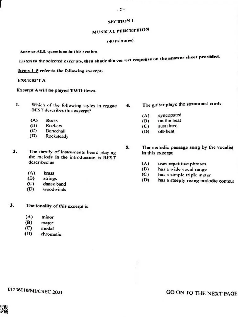 Music Movement And Drama In ECD Exam Past Paper