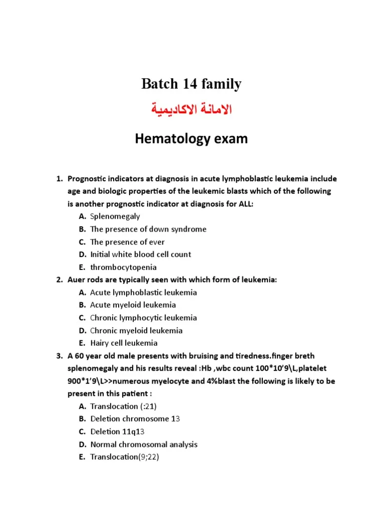Principles-Of-Haematology-Exam-Past-Paper-Mpya-News