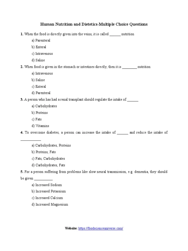Human-Nutrition-And-Dietetics-Exam-Past-Paper-Mpya-News