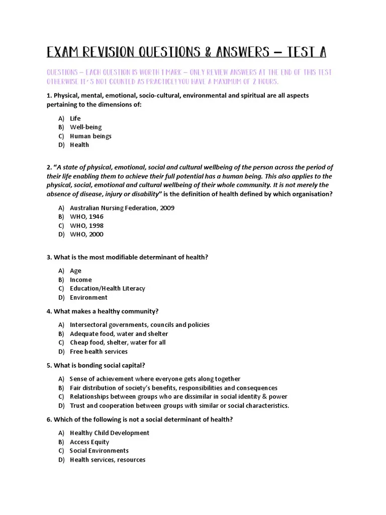 Social-Dimensions-In-Health-Exam-Past-Paper-Mpya-News