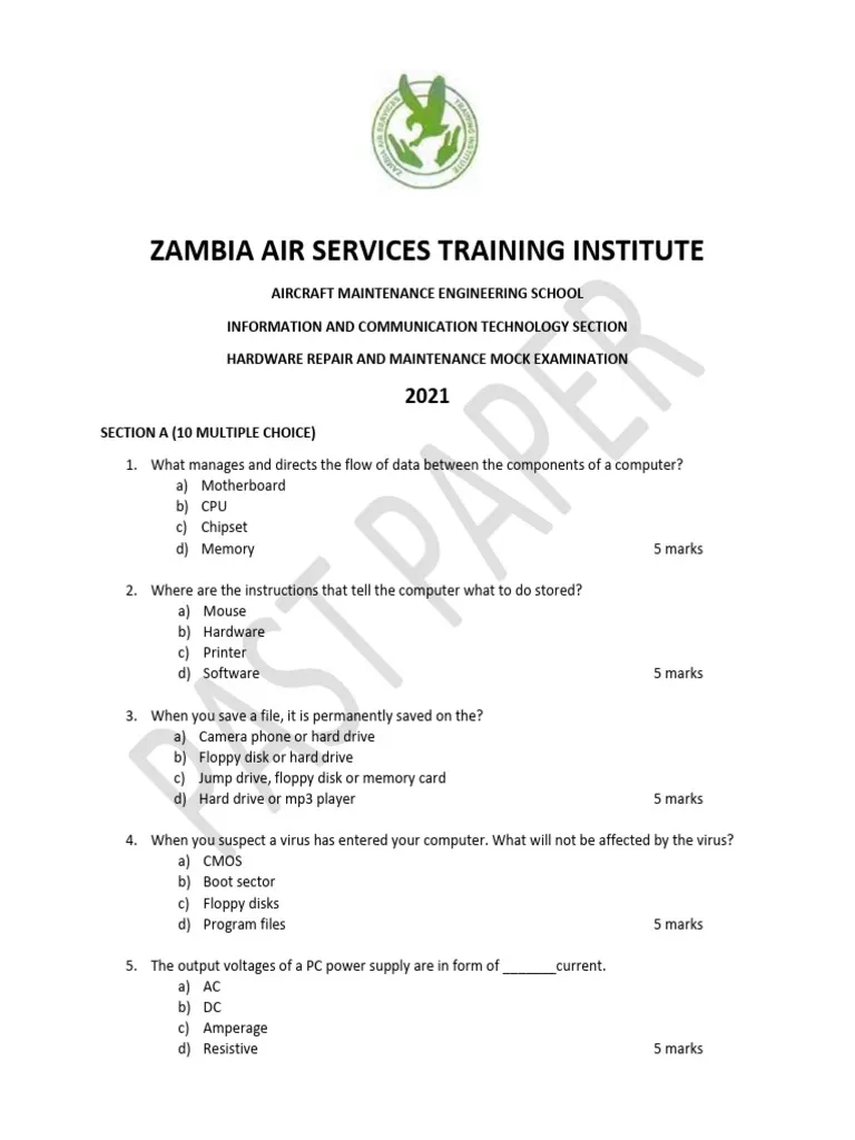 Assembly-And-Maintenance-Of-Pc-Exam-Paper-Mpya-News